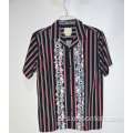 Holiday Design Casual kleur gestreepte print shirts